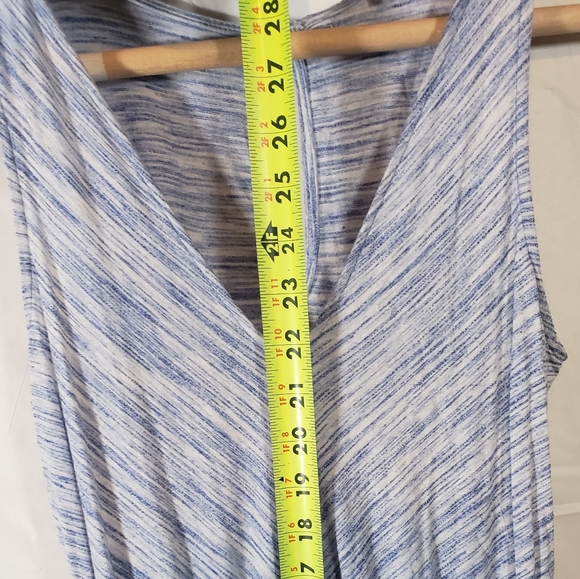 Beautiful blue and white romper made in the USA. Pictures include measurements. - Picture 7 of 7
